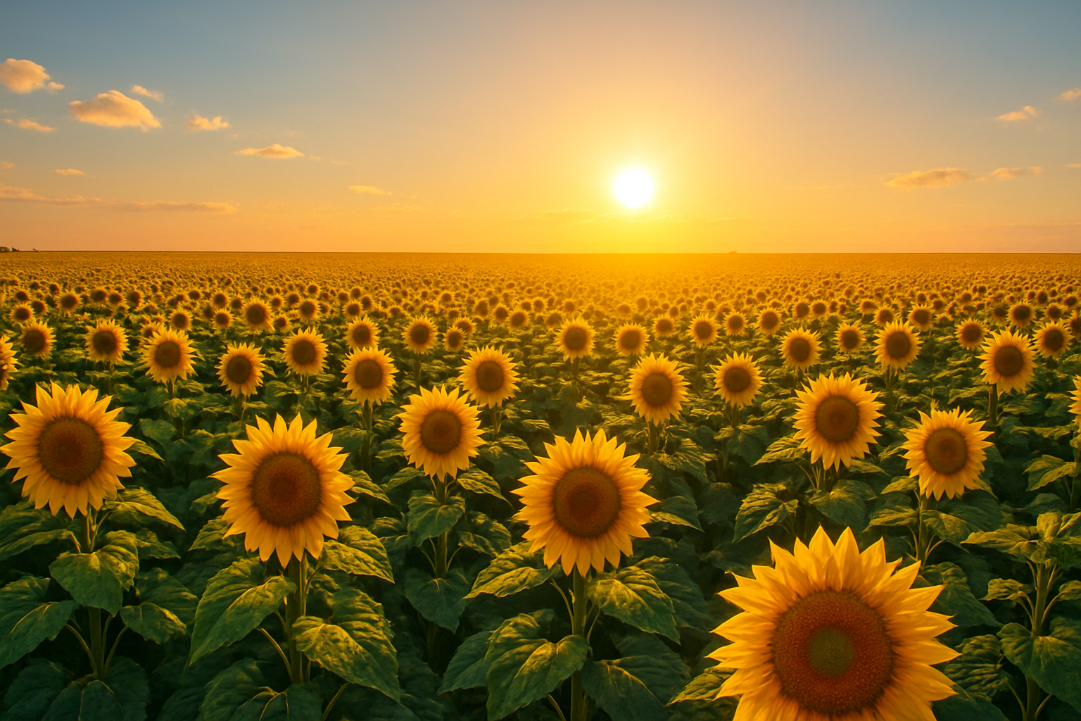 Sunflower Sunset
